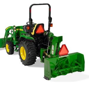 studio image of sb11 snow blower attached to tractor