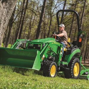 John Deere 1025R Tractor with Rotary Cutter